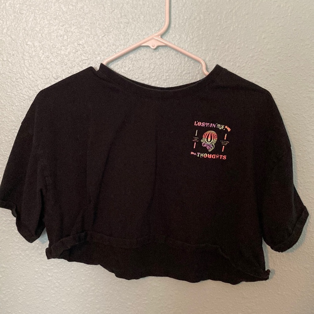 Women’s black crop top